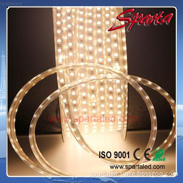 High quality 220v SMD5050 LED strip light warm white color IP68